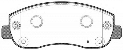 OPEN PARTS bpa144901 -  Комплект тормозных колодок, дисковый тормоз